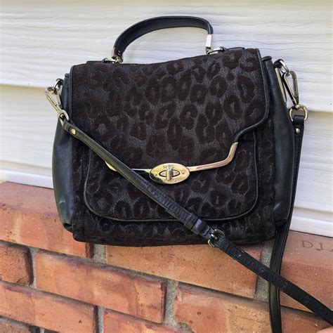 leopard purse coach